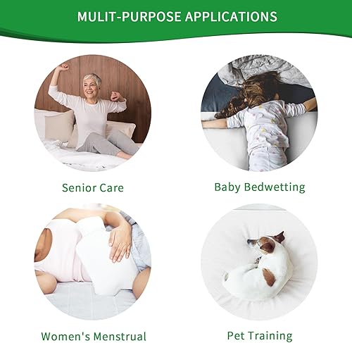 Miniatura 7 de Almohadillas de cama para incontinencia para adultos, niños y ancianos, protectores de colchón impermeables y reutilizables, almohadillas lavables