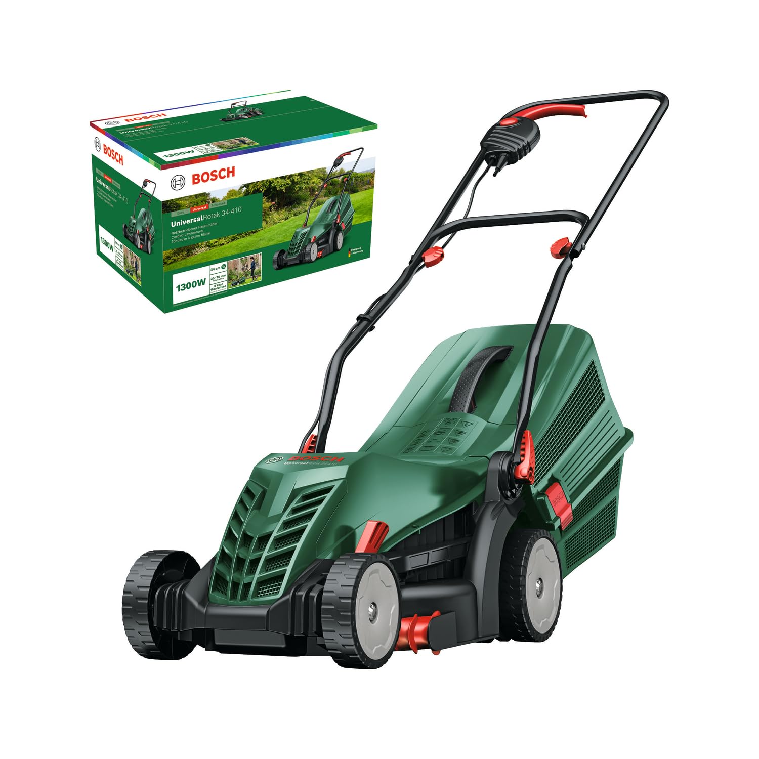Bosch Corded Lawnmower UniversalRotak 34-410 (230 Review – Best Value for Money?