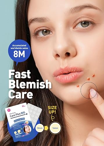 Miniatura 5 de OLIVE YOUNG Care Plus Spot Patch Big (81 unidades) | Parche hidrocoloide, calcomanías para acné y granos