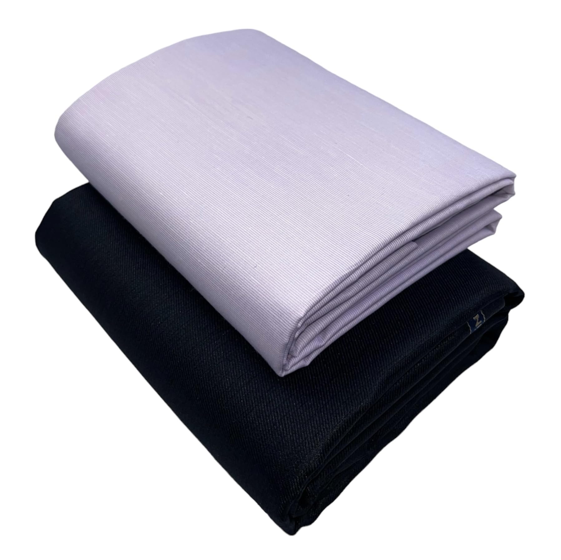 jhabak's Men Customizable Length Premium Shirt And Trouser Fabric - Cotton Blend Dress Material - 2.25M Shirt Cloth - 1.20M Pant Piece (Light Purple Shirt, Navy Blue Trouser)-picture-20