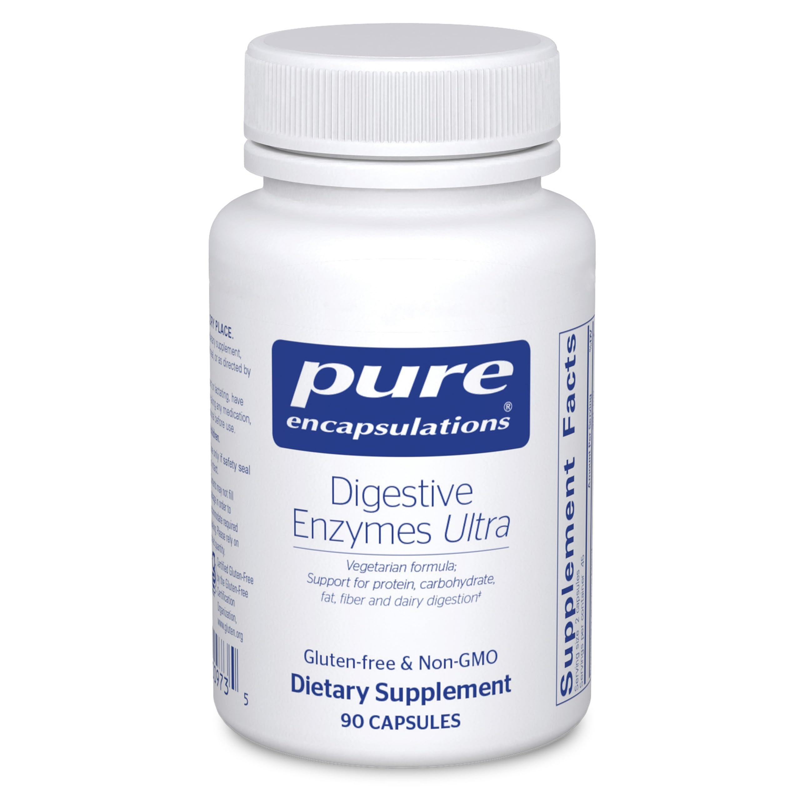 Pure EncapsulationsDigestive Enzymes Ultra - Vegetarian Digestive Enzyme Supplement to Support Protein, Carb, Fiber, and Dairy Digestion* - 90 Capsules