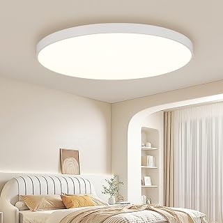 JDONG LED Deckenleuchte Warmweiß Deckenlampe Rund Ø37CM 36W Weiß