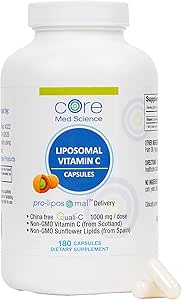 Amazon.com: Core Med Science Liposomal Vitamin C 1000mg, 180 Capsules ...