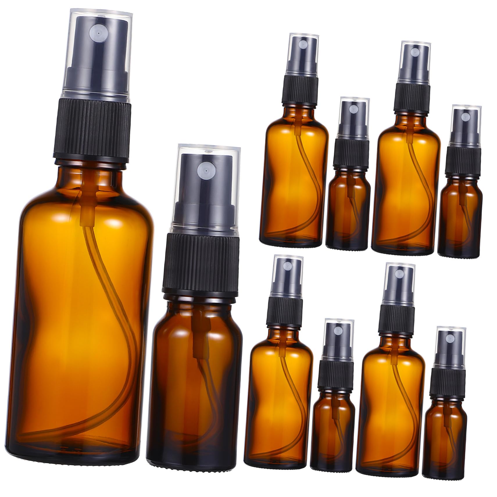 Gatuida 10pezzi Spray in Vetro Vuoti Riutilizzabili e Ricaricabili Spray Per Essenziali e Cosmetici Viaggio
