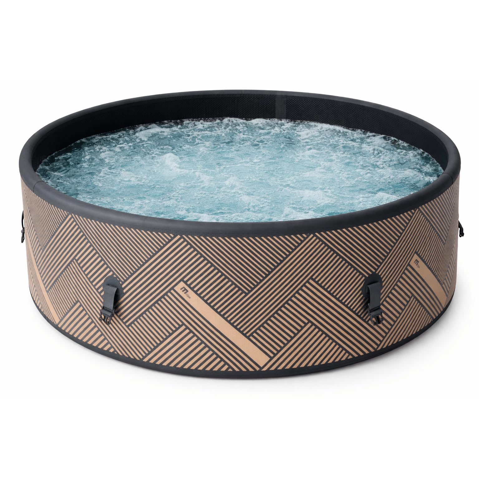 MSpa Mono-Eco SPA Hinchable semirrígido Circular 4-6 Personas con hidromasaje Air Jet, calefacción, filtración Inteligente y desinfección UVC