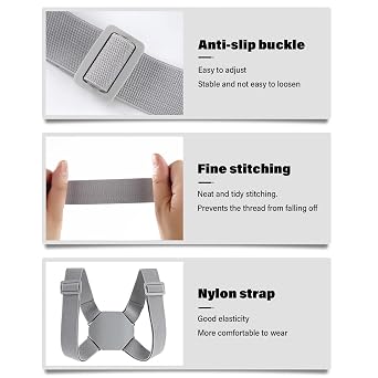 Smart Posture Corrector|Smart Posture Corrector Adjustable Soft Comfortable Back Straightener with Sensor Vibration Reminder for Kids Adults
