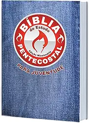 Bíblia de Estudo Pentecostal Juventude Capa Sintética Jeans