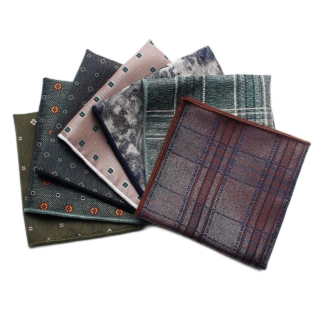 Męskie poszetki, Garnitury Chusteczki kieszonkowe 25cm*98cm Męskie chusteczki do nosa Kratka Moda Ręcznik na klatkę piersiową Chusteczka