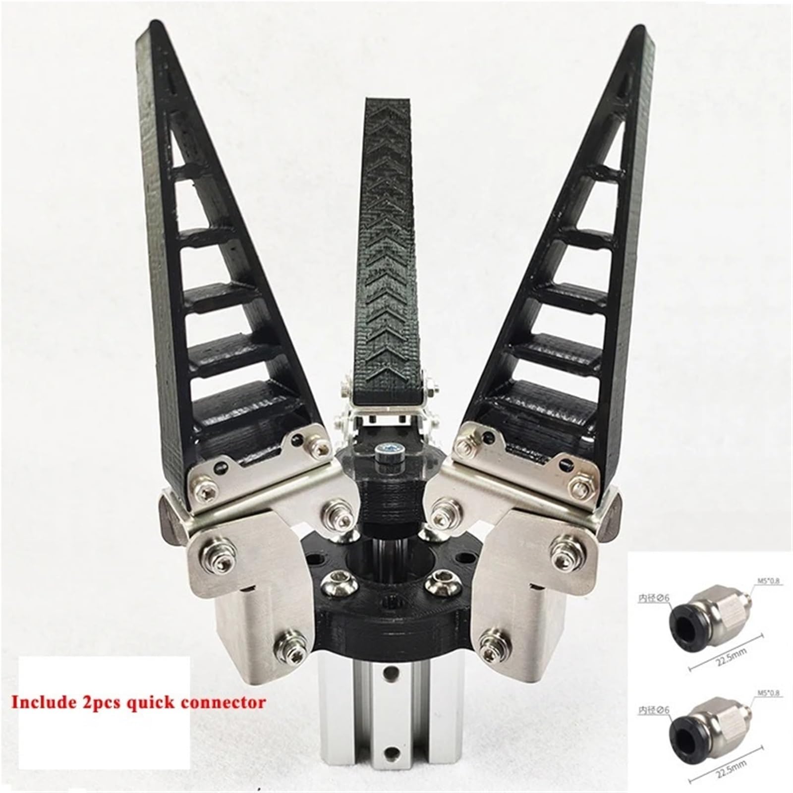 3KG obciążenie przemysłowe elastyczne ramię robota pazur adaptacyjny pneumatyczny chwytak mechaniczny Bionic miękki zacisk Manipulator elektryczny DIY RC(Pneumatic 3 fingers)