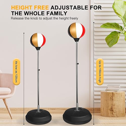 Miniatura 3 de Bolsa de fitness Reflex, bolsa de boxeo con guantes, bolsa de boxeo para adultos y adolescentes, 59 pulgadas, gran entrenamiento de MMA