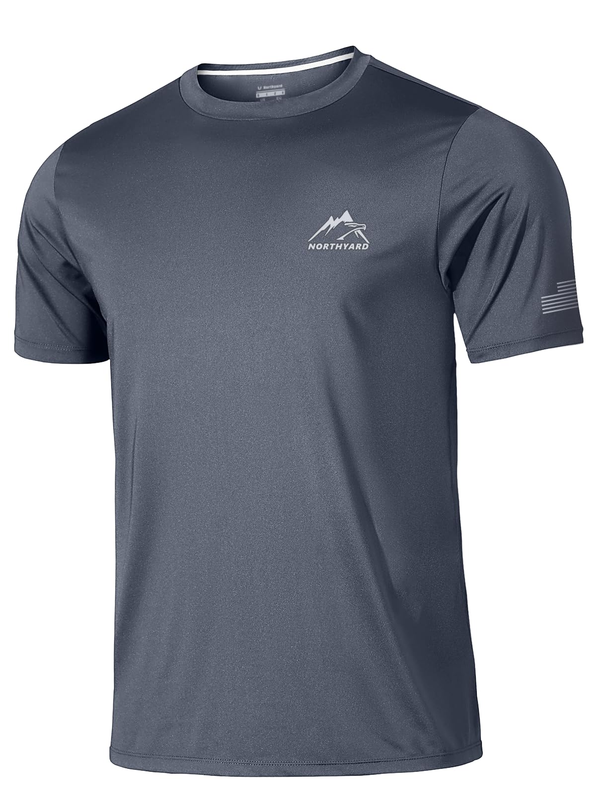 Men's Workout Swim Shirts Sun Protection Rash Guard Short Sleeve