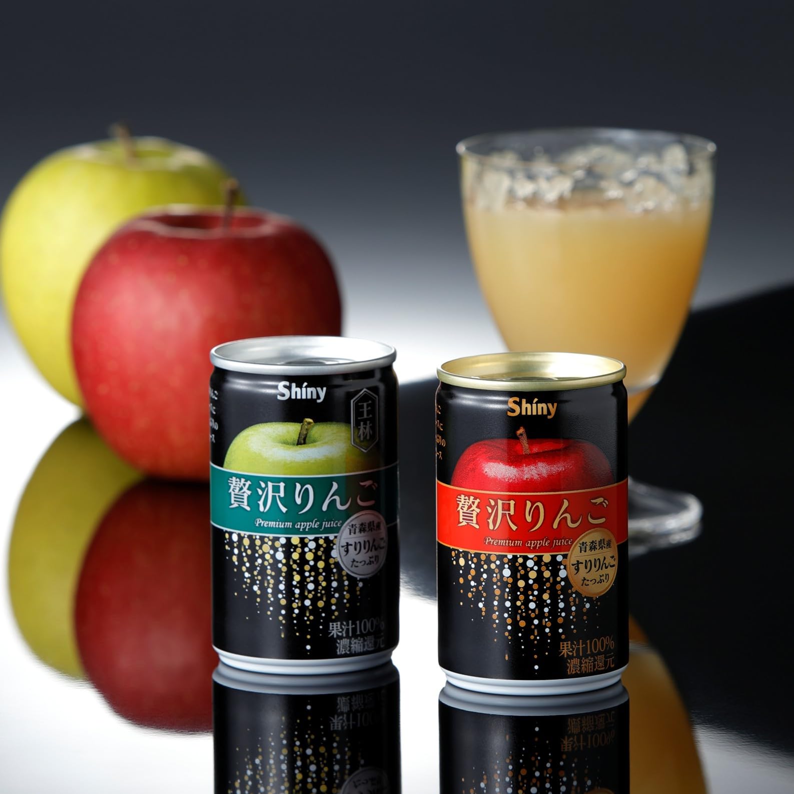 Amazon.co.jp: シャイニー 贅沢りんご 160g×24缶 : 食品・飲料・お酒