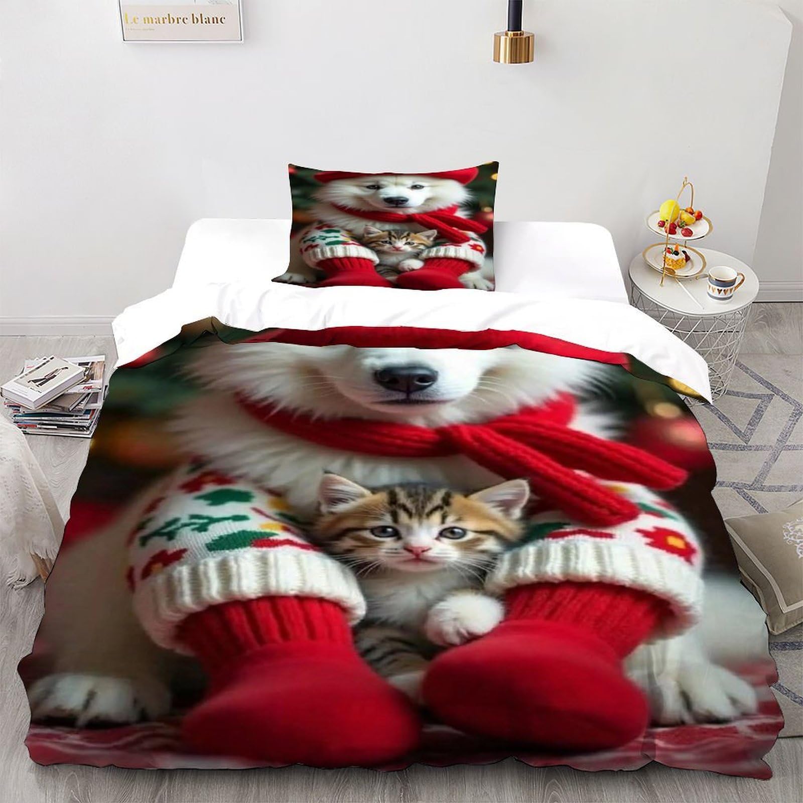 Parure de lit adulte imprimé chien pour transformer votre chambre