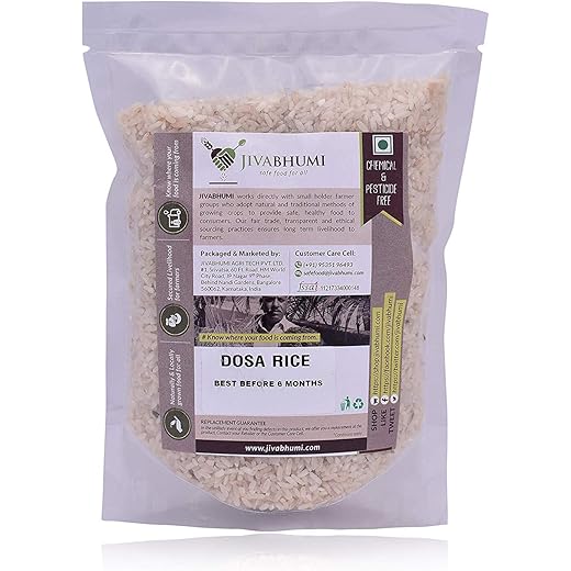 Jivabhumi Organic Idli & Dosa Rice 1 Kg