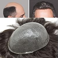 Vista 38 de Hombres Toupee 100% Europeo Remy Cabello Humano Piezas 0.002 in Ultra Delgado Piel Sistema de Reemplazo de Pelo Toupee para Hombres Protesis Capilar