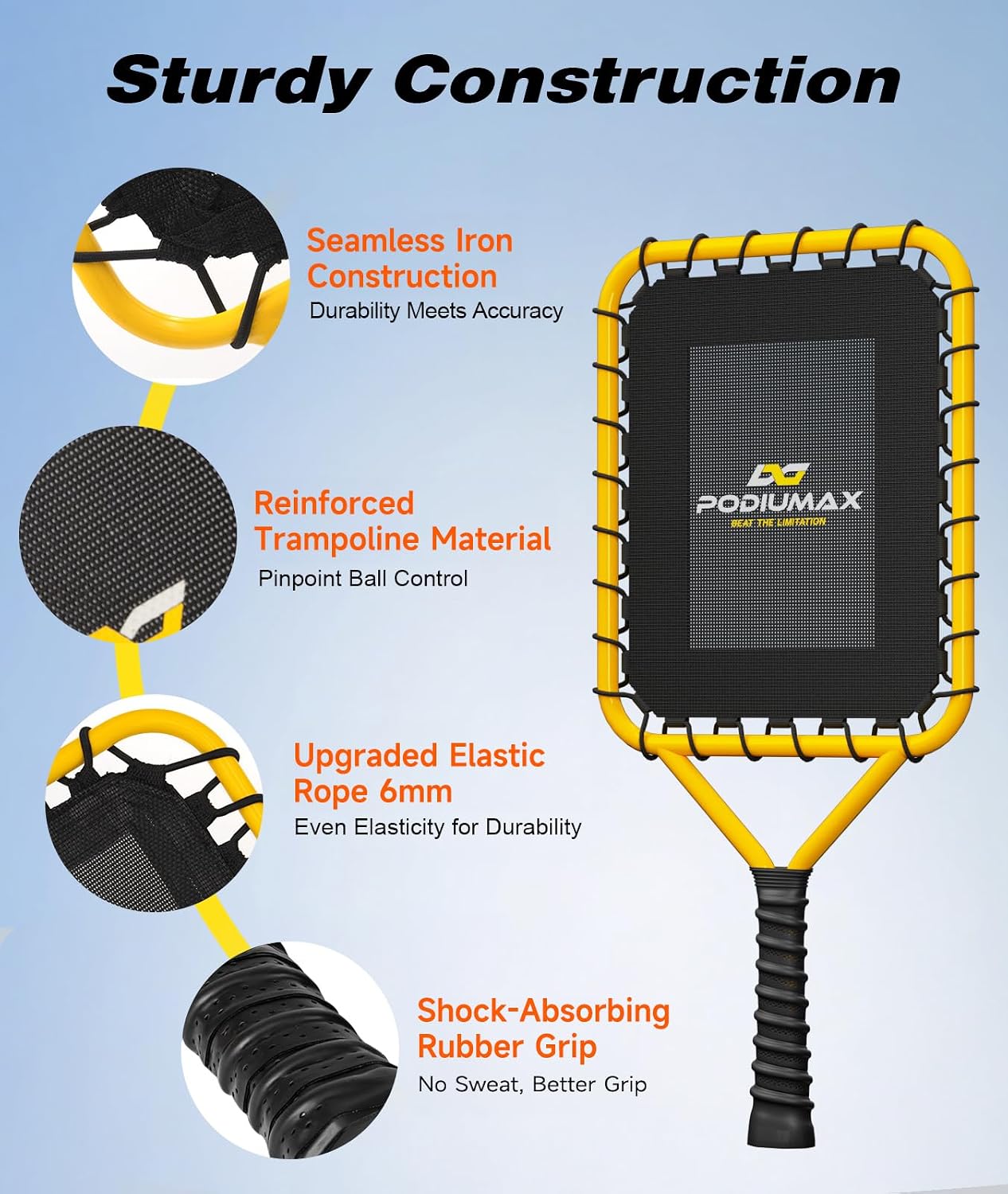 PodiuMax Baseball Racket for Fly Balls 19OZ, Training Grounders & Pop Flies