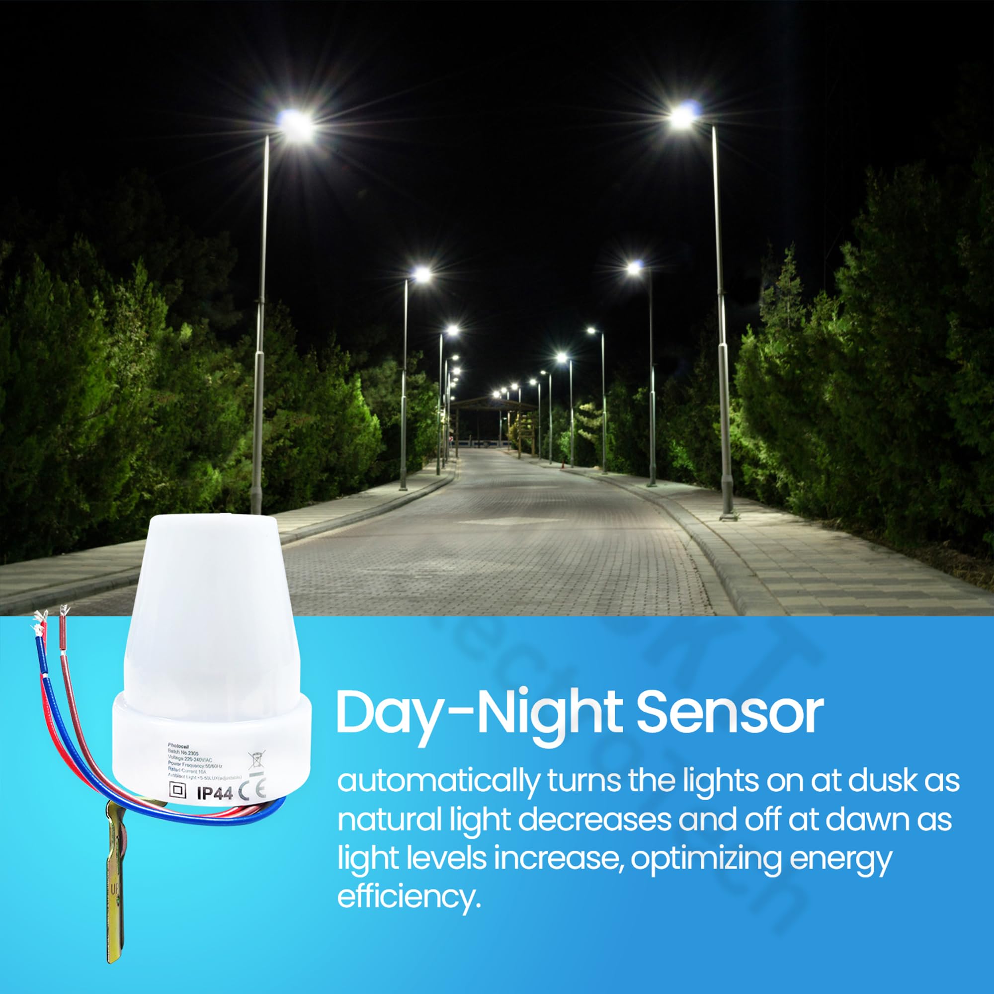 Blackt Electrotech: BT31P1 Day/Nights Auto on and off Photocell LDR Switch 2 PC PACK 3
