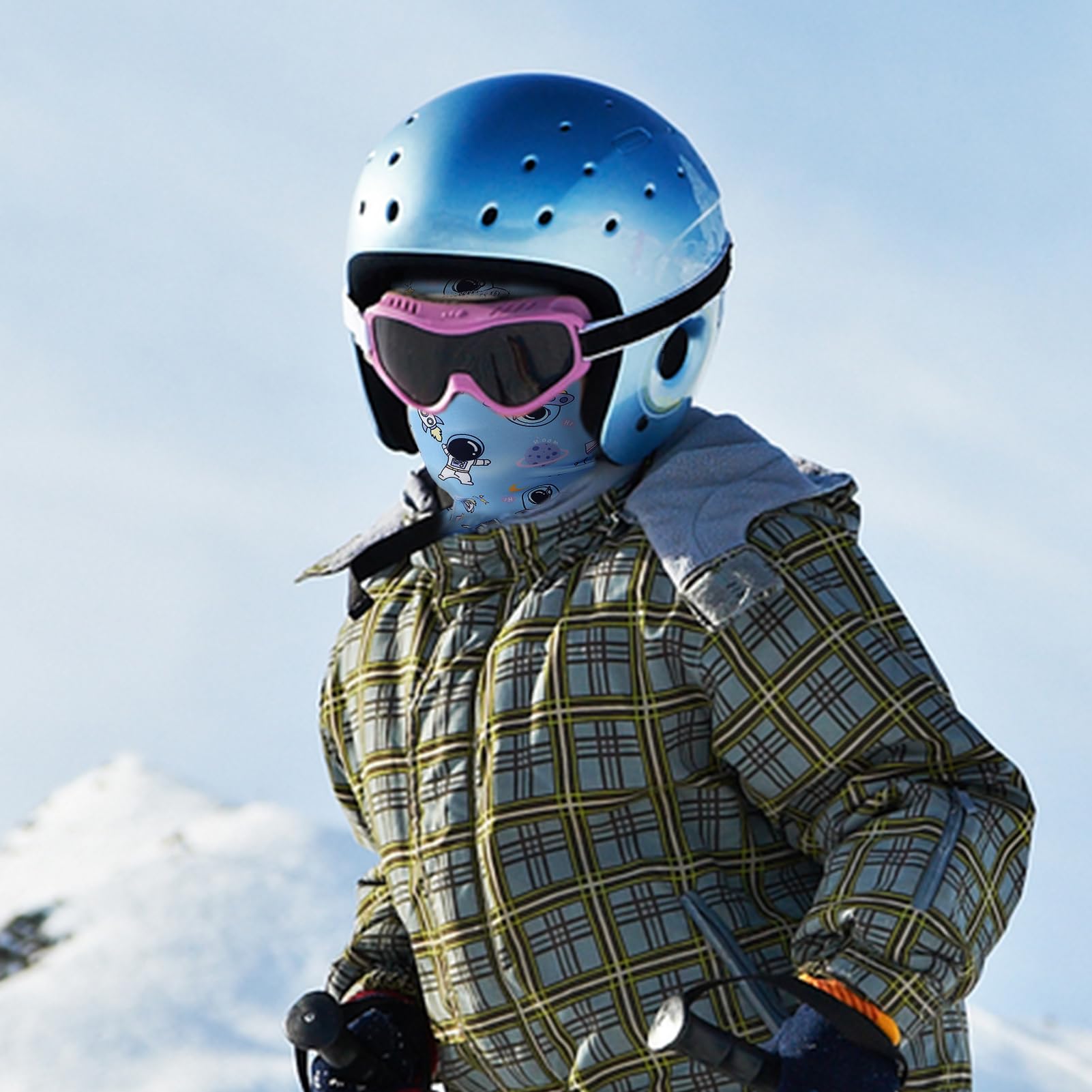 Hpbaggy Maschera Invernale per Bambini,Antivento Mask da Sci Cappello per Ragazzi Ragazze,Passamontagna da Sci per Bambini,Berretto da Ciclismo Balaclava per Varie attività all'Aria Aperta