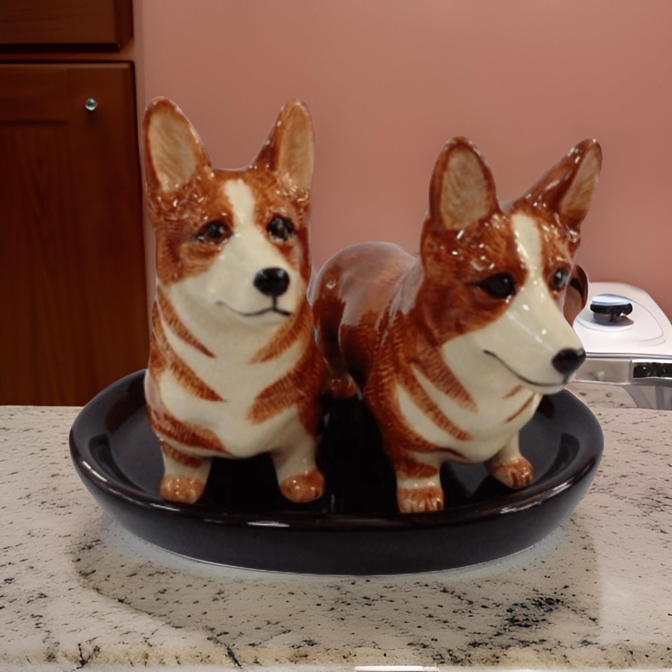 Sale e pepe ceramica regalo motivo cani casa/cucina (CORGI)