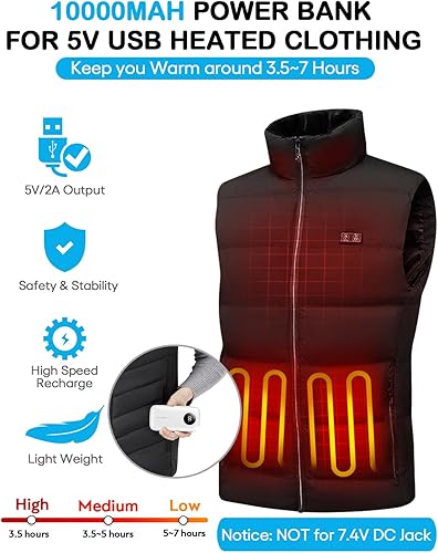 Miniatura 6 de Ayeway Cargador portátil de 10000 mAh, cargador de batería externa para teléfono con 2 cables integrados, USB C PD de 20 W, carga rápida, paquete de