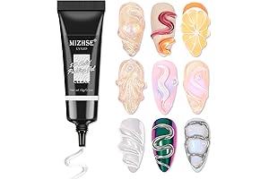 MIZHSE 3D Nail Gel Clear Nail Sculpting Gel for Nail Art