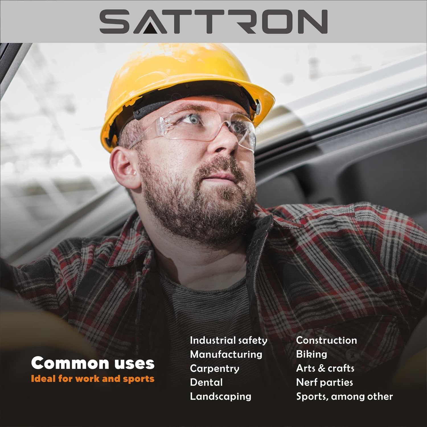 Salfboy Ansi Z87.1 Lunettes De Sécurité Transparentes Pour