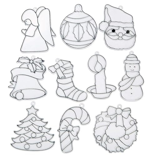 Miniatura 2 de S&S Worldwide -CF-2760 - Atrapasoles navideños pequeños (juego de 10), 4 pulgadas