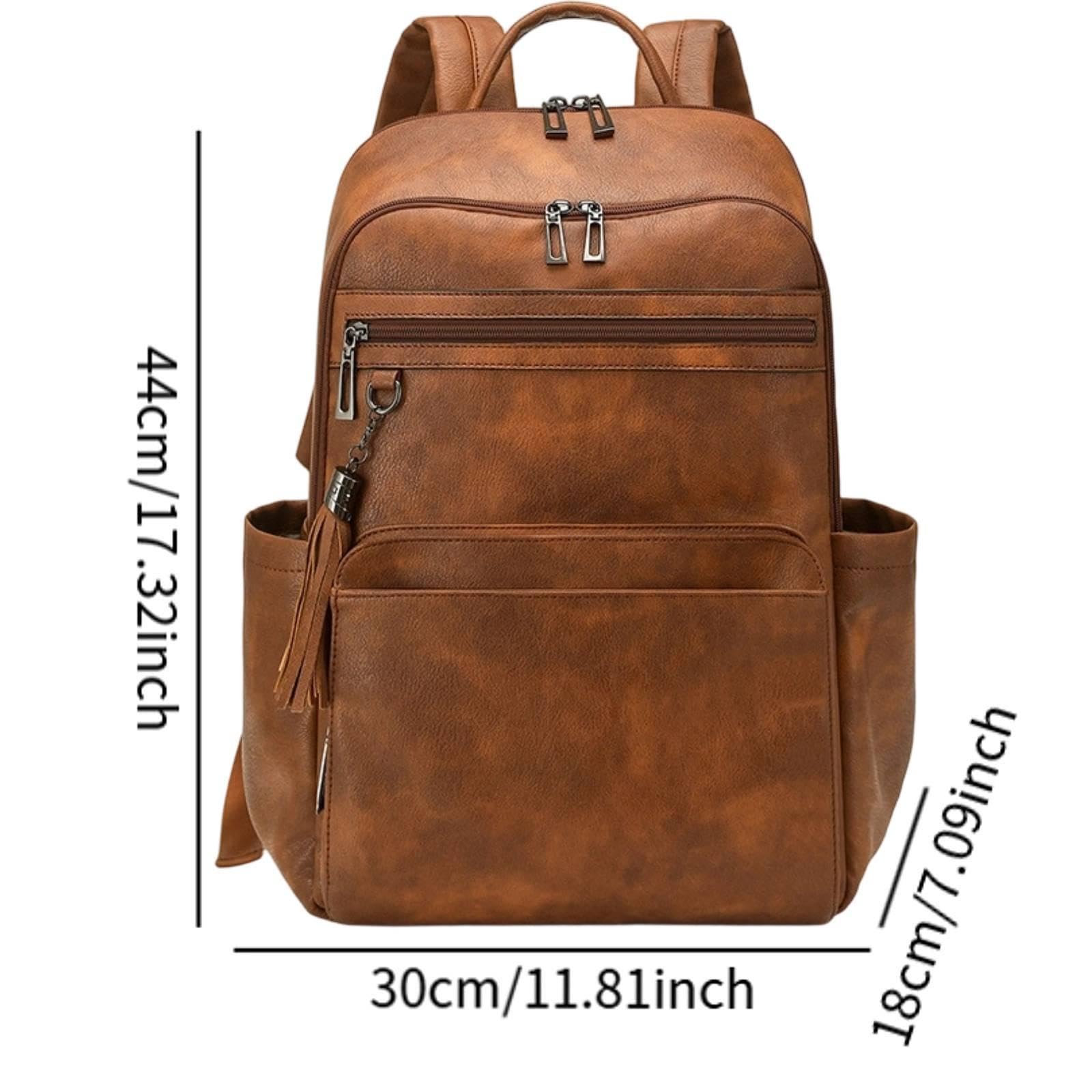 Zaino da Viaggio, Borsa per Il Weekend, Zaino per Viaggiare, per Pendolarismo, per Spostamenti Quotidiani, Marrone