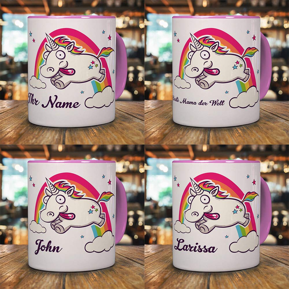Namenstasse 'Elisabeth' Mit Einhorn-Motiv – 325 Ml, Spülmaschinenfest & Personalisiert