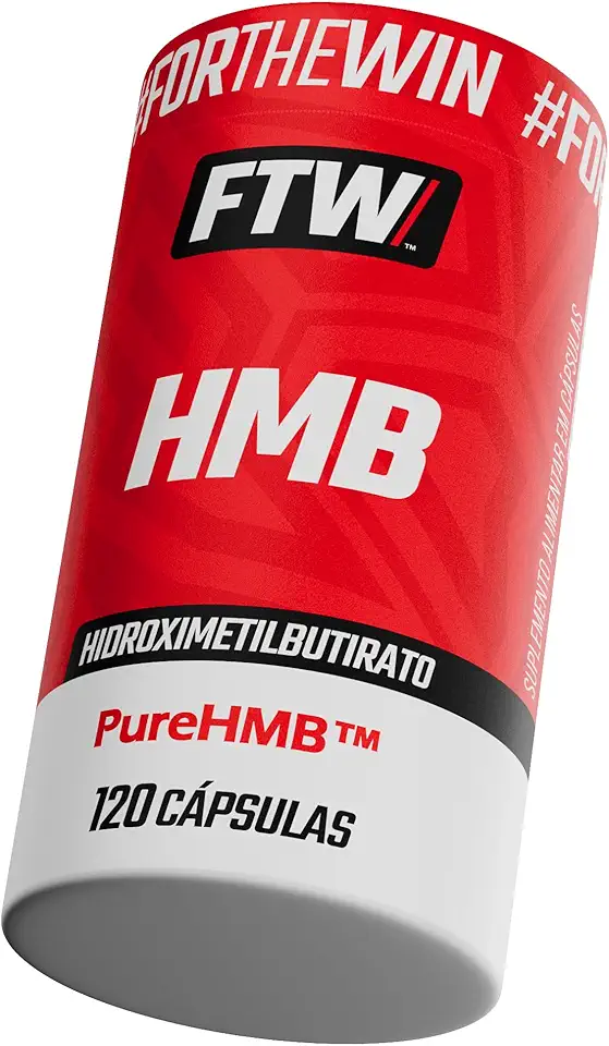 FTW HMB Hidroximetilbutirato 1500mg em Cápsulas, Suplemento Alimentar com Derivado da Leucina, Prático e Sem Glúten – 120 Cápsulas