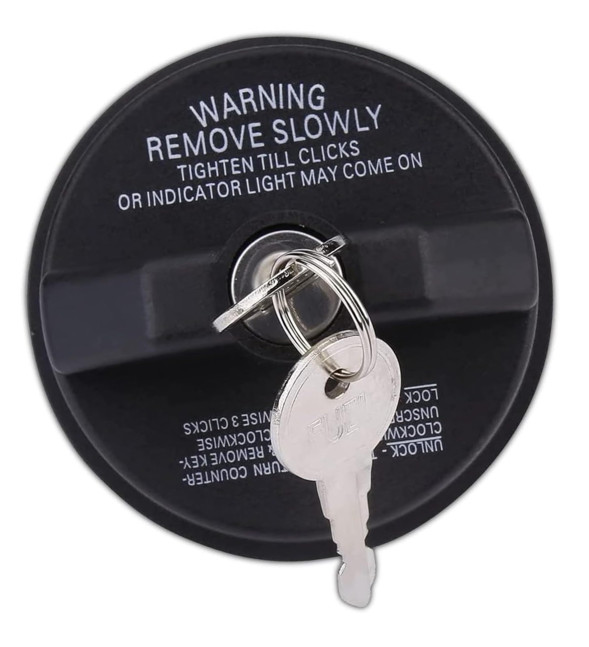 CTAHRBD Fuel Tank Cover Locked, Fuel Tank Locks Replace #77300-47020 10504, Compatible With Toyota 4Runner, FJ Cruiser, Tacoma, Tundra, Acura, Chevy Camaro, CRV (Black #1 PC), CTYXG01_1PC