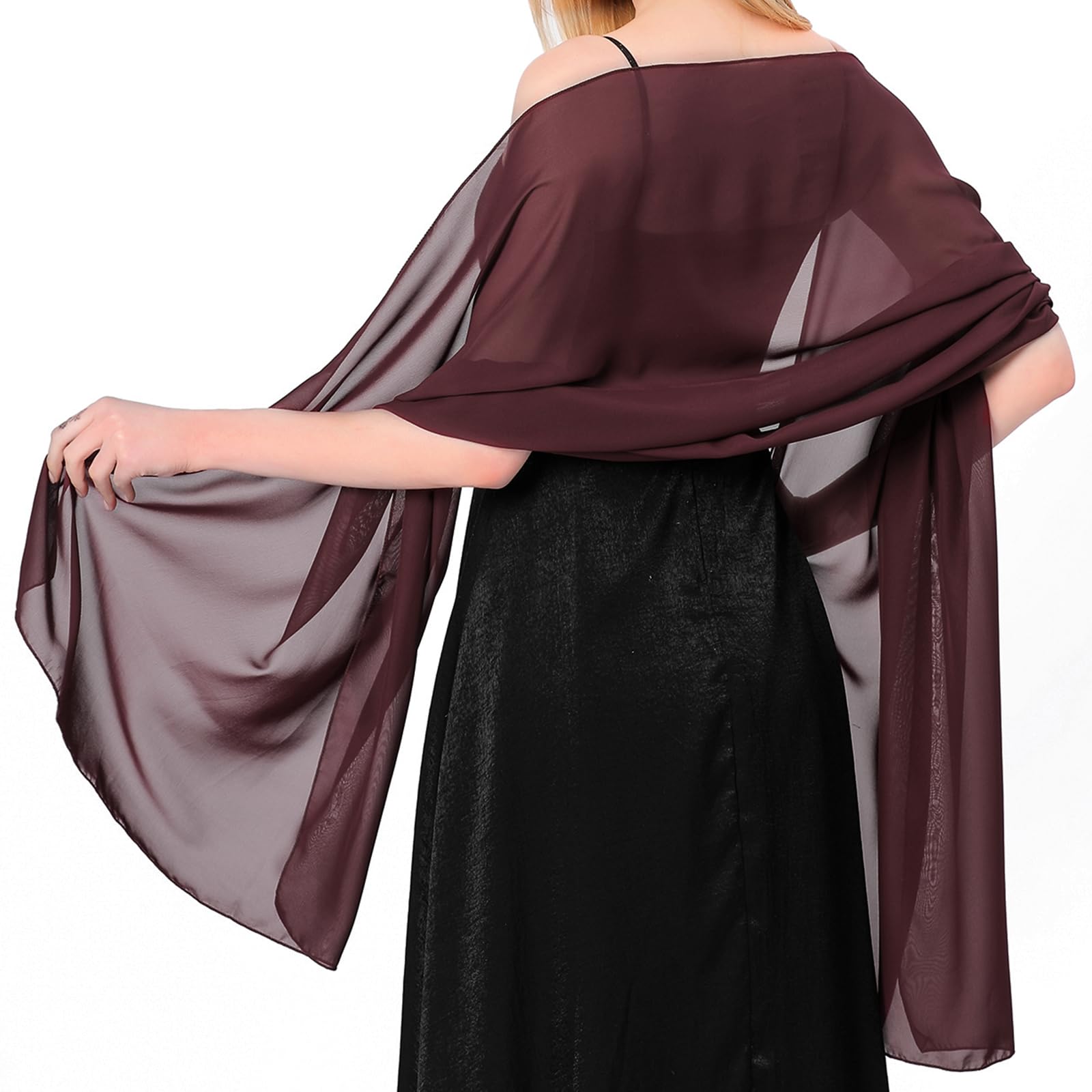 Bufanda Mujer Chales y envolturas Pañuelo Seda Mantón Moda Chal Estolas Fular Boda Fiesta Chiffon Bufanda