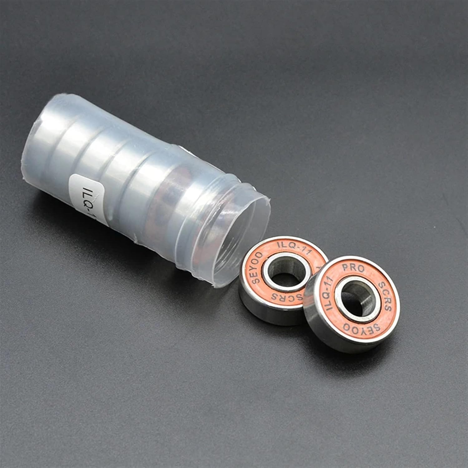 8Pcs 608 2RS Bearing ILQ-11 8x22x7 Orange Longboard Speed Inline Skate Wheel Bearing Skate Scooter Smooth Bearing Steel Bearing(8Pcs ILQ-11 Green)