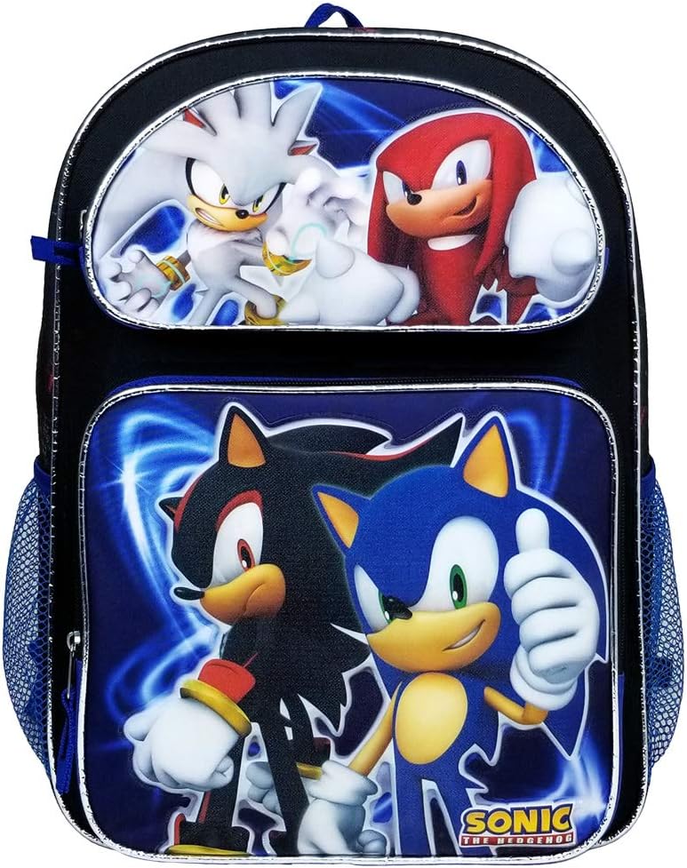 Accessories Innovation Sonic the Hedgehog Team Large Backpack #SH43694, Multicolor, 16"
