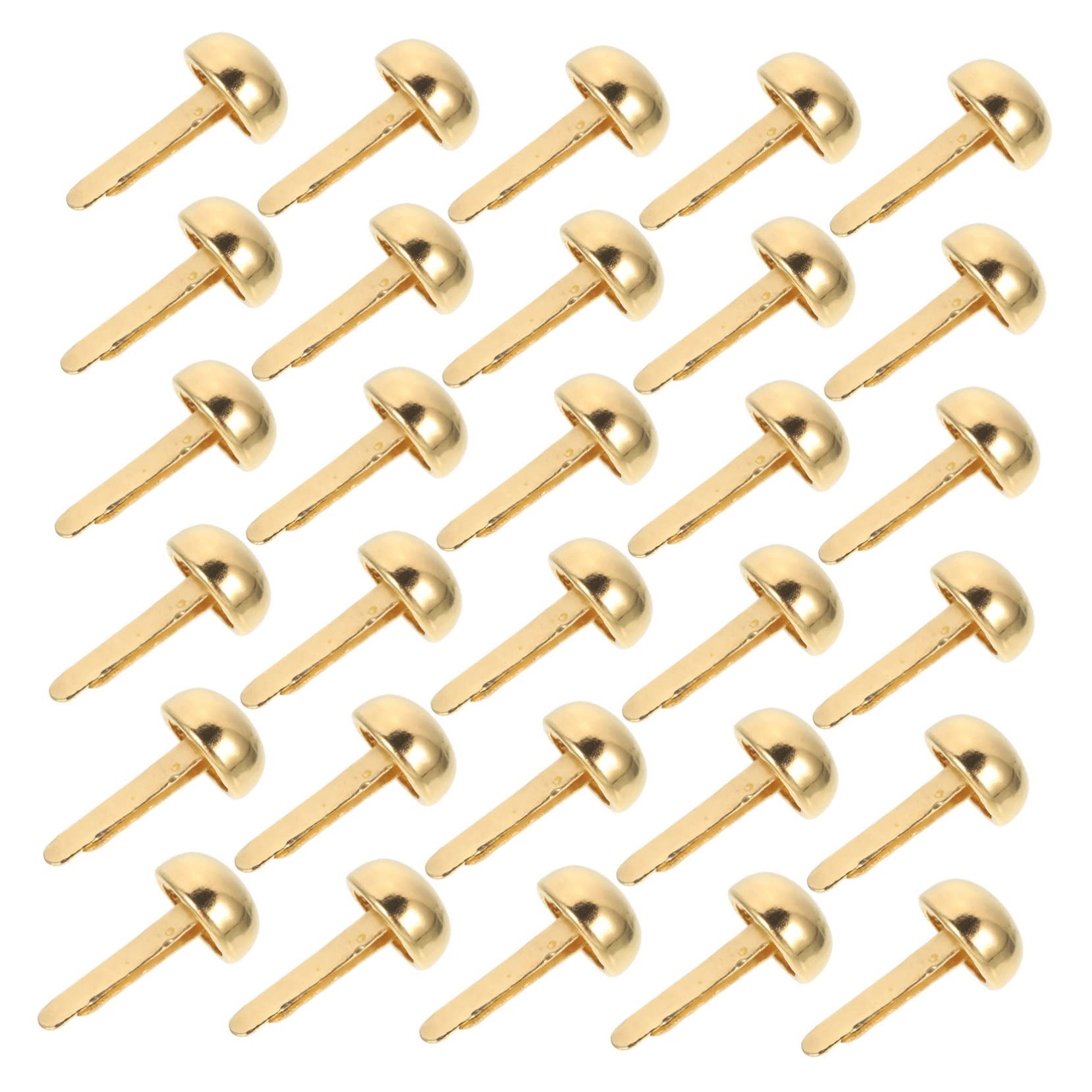 Cabilock 100pcs Decorative Nails for Crafts Straight Scrapbooking Kit Colorful Push Paper