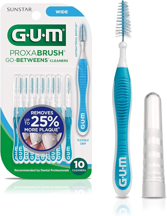 GUM 3614FCW Proxabrush GoBetweens Interdental Brushes