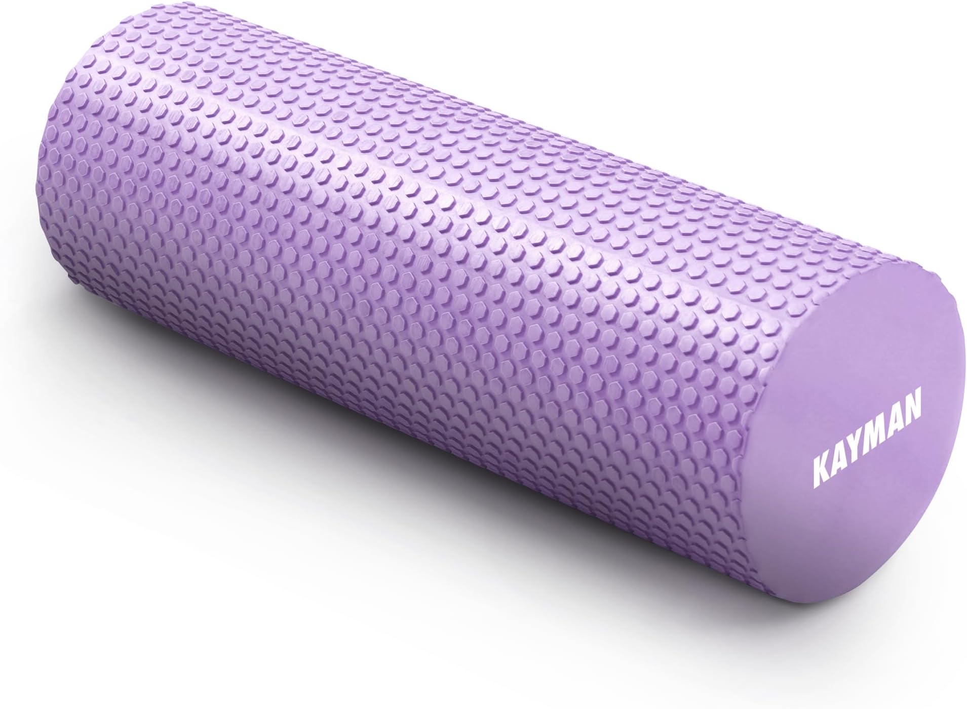 KAYMAN Sports Foam Roller, Deep Tissue Muscle Recovery, 44.5 x 15cm, Purple