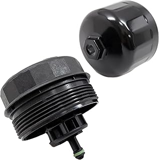 Oil Filter Housing Cover Cap & Wrench Removal Tool | For Select BMW 323I 525I 128I 325XI 328XI 330XI 335XI 525XI 528XI 530XI 535XI 740LI X3 X5 X6 OEM# 11427525334