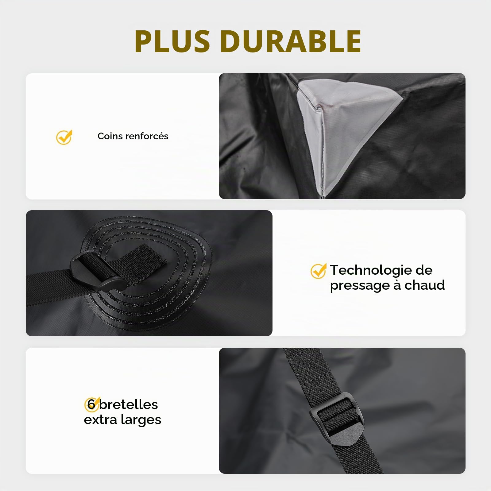 BougeRV Sac de Transport pour attelage de Voiture, Camion, SUV, fourgonnette, Plateaux d'attelage et paniers d'attelage (122,9 x 50,8 x 55,9 cm)