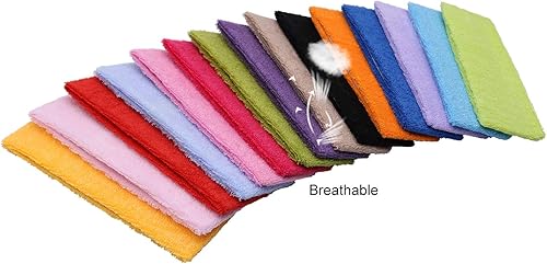 Miniatura 10 de INNOLIFE 15 diademas ultrafinas para mujer, diademas de yoga, bandas de algodón suave, diademas de tela para interiores y exteriores, yoga