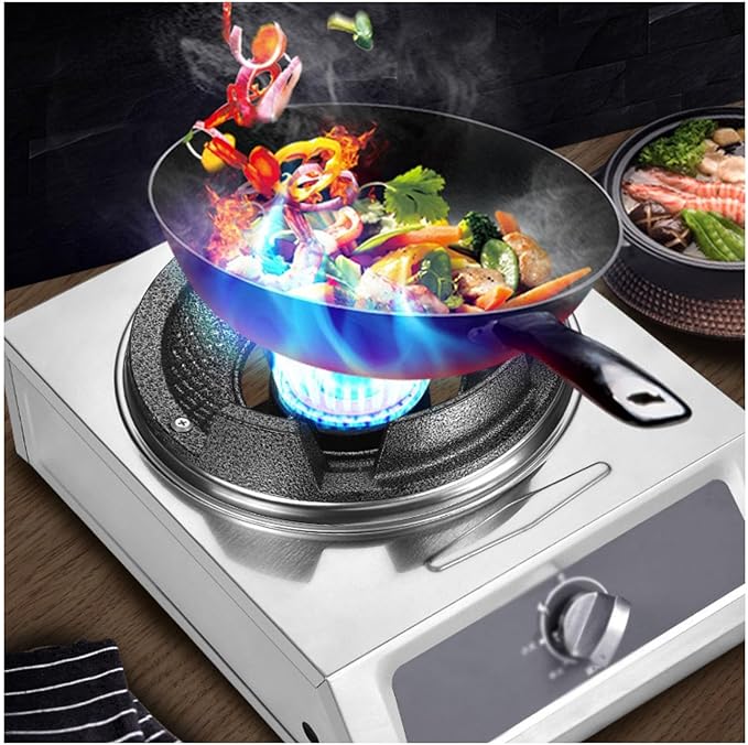 Estufa de Gas de 1 Puesto 40kW Diseño de Mesa Acero Inoxidable miniatura 2