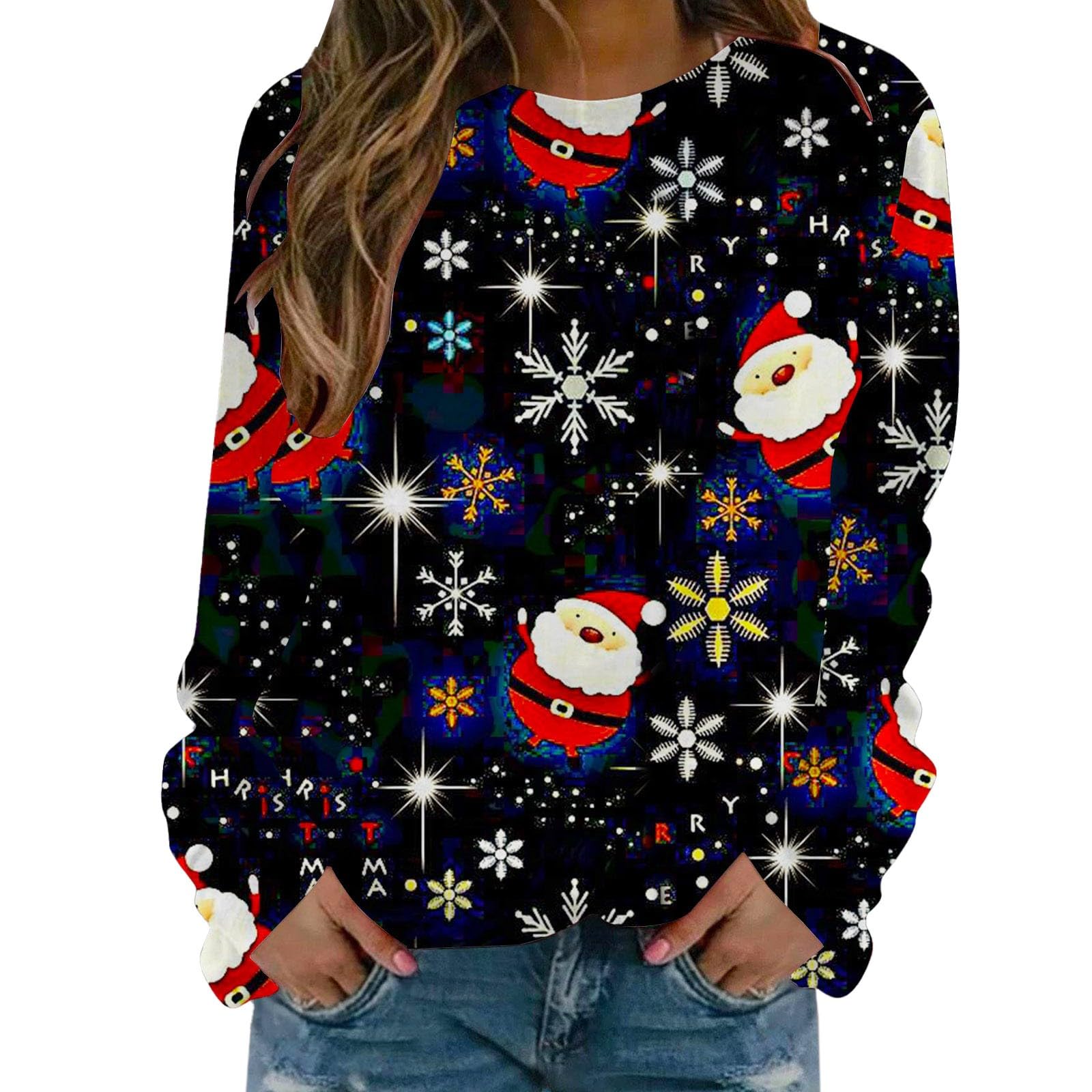 ZQTRYJJI Fleece Pullover Women,Sweatshirts for Women Crewneck Long Sleeve Shirts Tunic Tops for Leggings Fall Outfits