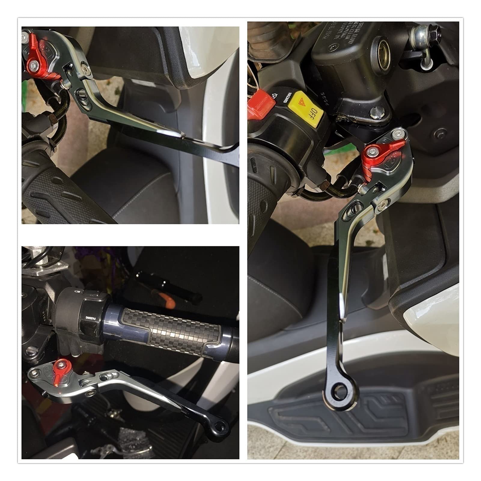 Moto Freno A Mano Accessori Moto Pieghevole Allungabile Freno Leve Frizione Per SUZUKI GSF 1250 BANDIT GSF1250 2007-2015 Leva Della Frizione Del Freno (Colore : 12)