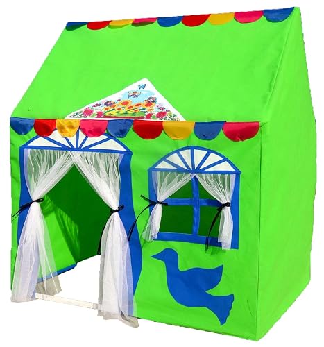 Homecute Hut Type Play Tent House for Kids Toys for 2-12 Years Old Boys & Girls, Small Size Play Tent House for Boys and Girls (Small Size Green)