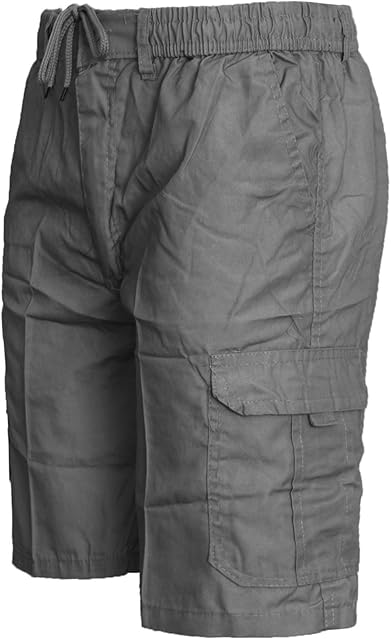 Mens Plain Shorts Cargo Combat Casual Summer Beach Cotton 7 Pockets Pants M-XXXL