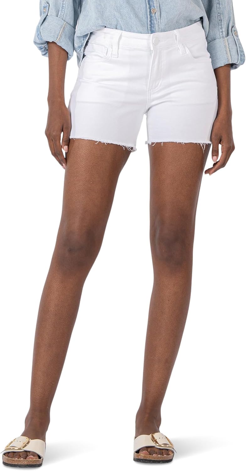 KUT from the Kloth Gidget Fray Shorts in Consolidated