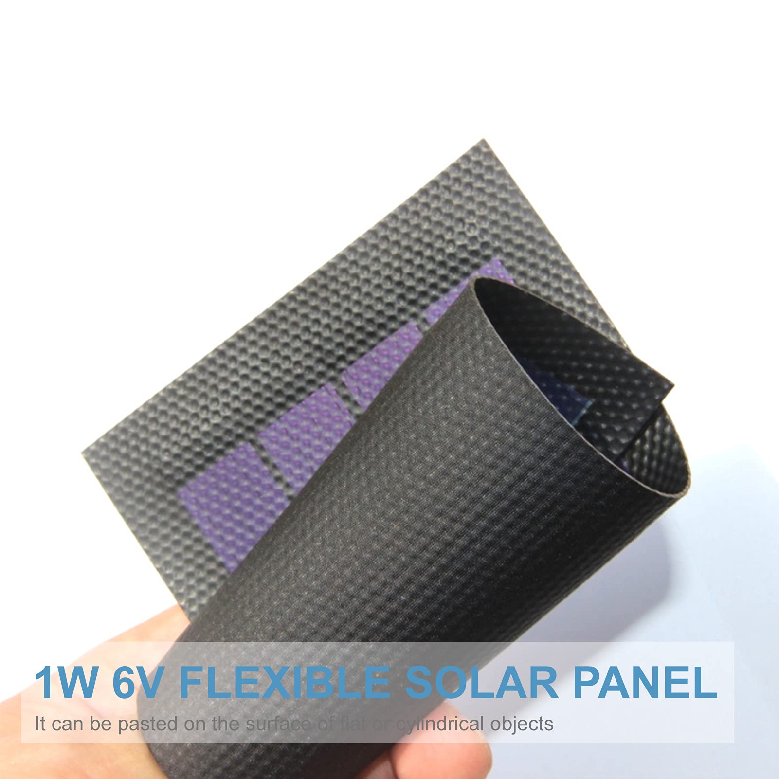 1W 6V Flexible Solar Panel Kleine Dünne Amorphe Silikon Solarzelle DIY Wasserdicht Camping Tragbare Power Solar Panel Kompatibel für Licht Fan Gartenpumpe