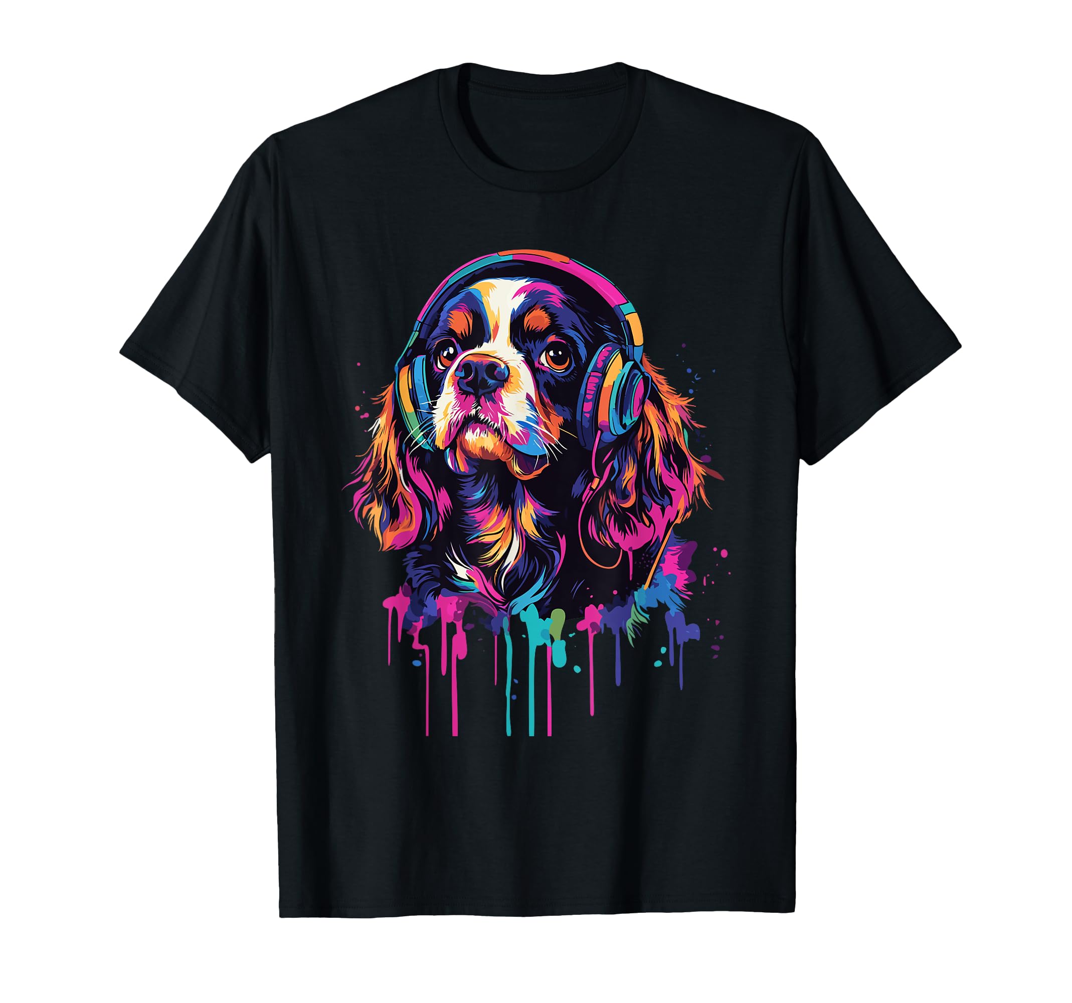 King Charles Spaniel Lover Art Funny King Charles Spaniel T-Shirt