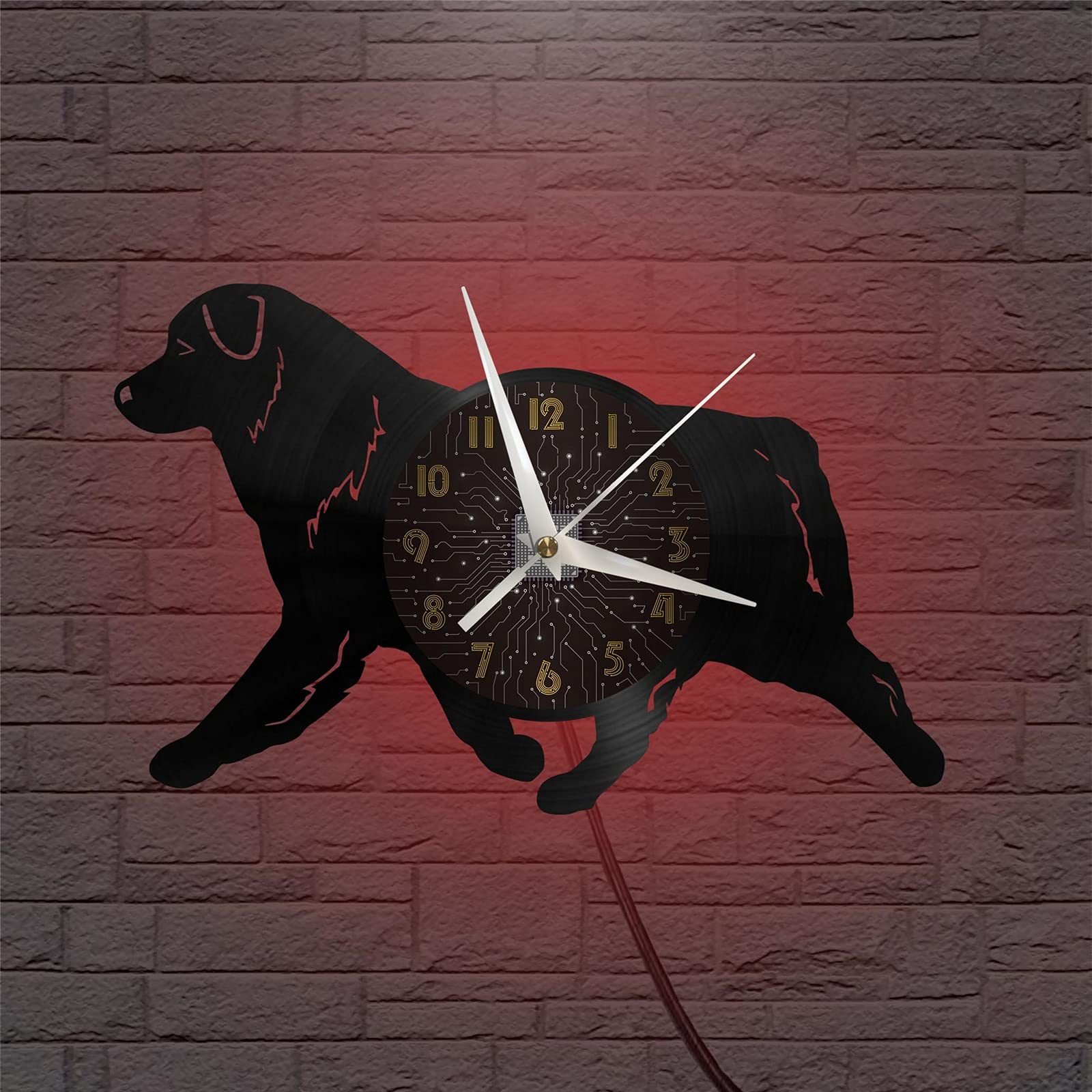 アナログ時計 壁掛け時計 インテリア雑貨 ボーダーコリー 犬 アナログ