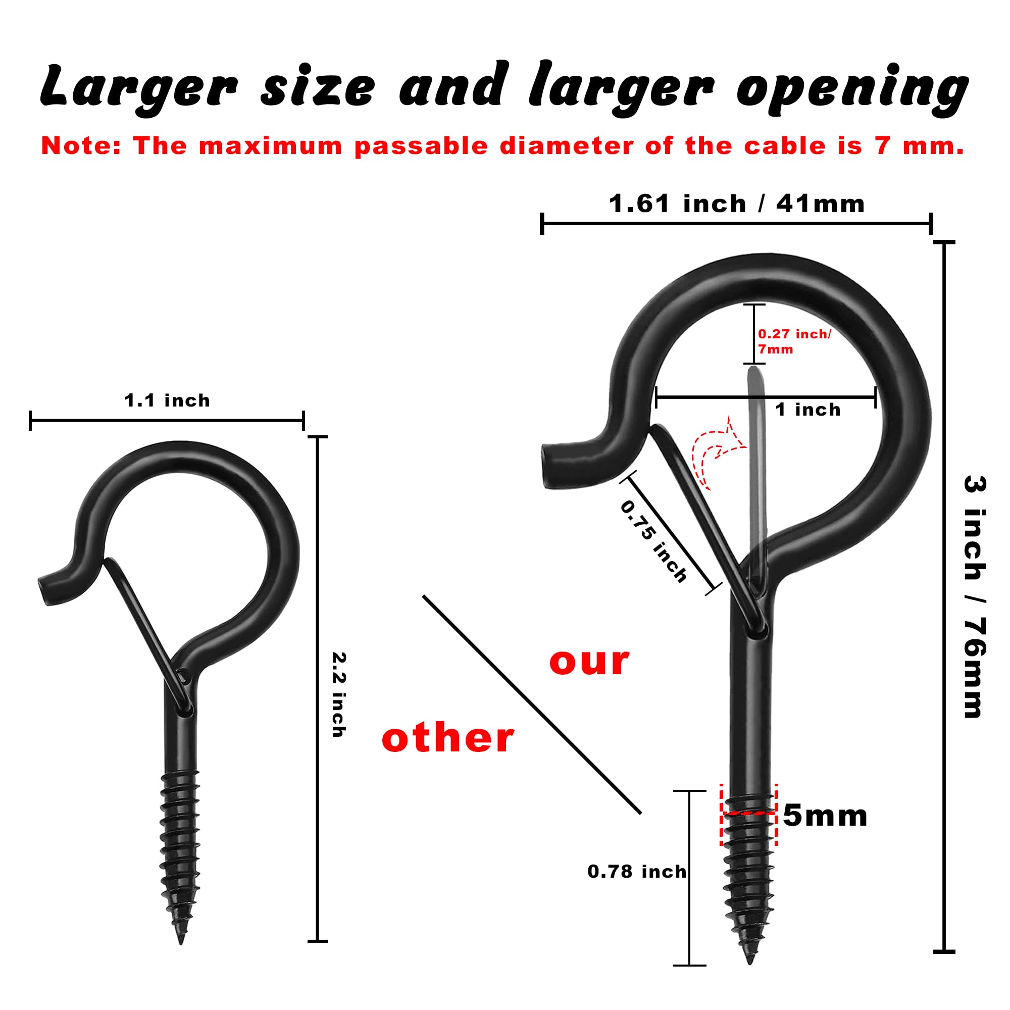 Q-Hanger Hooks - 10 Pack for Lights & Plants -2